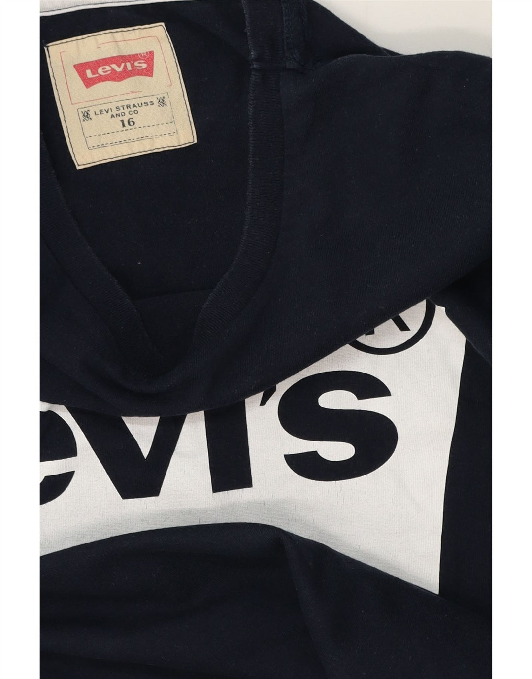 Levi's T-Shirt-Oberteil für Jungen mit Grafik, 15–16 Jahre, Marineblau