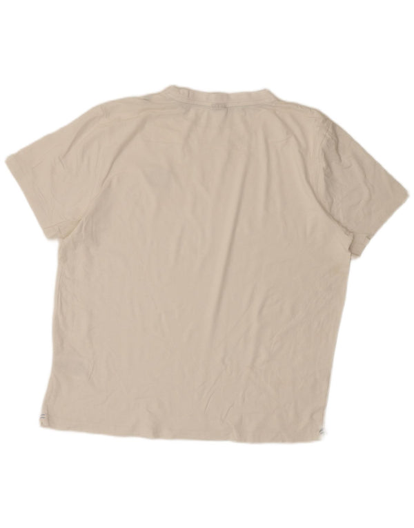 North Sails Herren T-Shirt Top Large Weiß Baumwolle