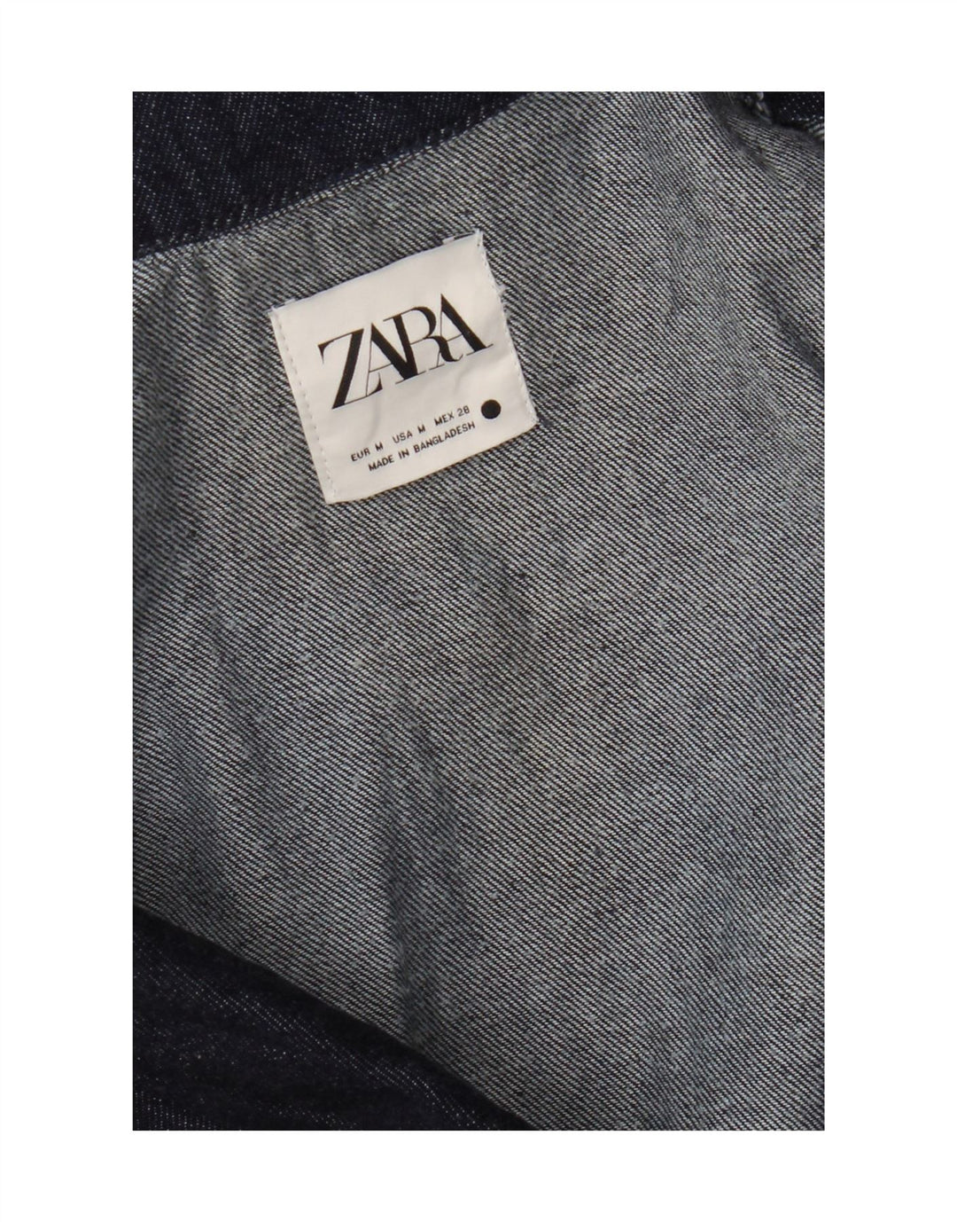 Zara Damen Jeans-Playsuit UK 12 Medium Marineblau