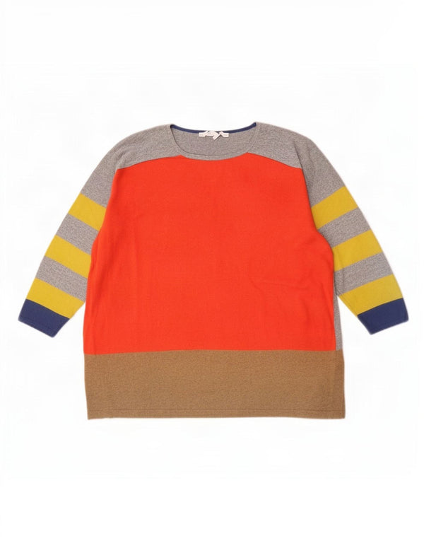 Boden Damen-Pullover mit 3/4-Ärmeln und U-Boot-Ausschnitt, Gr. 10, Größe S, mehrfarbig