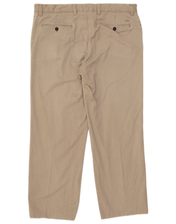 Dockers Mens Straight Chino Trousers W38 L29  Beige Cotton