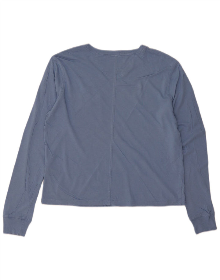 Carhartt Damen Übergroßes Top Langarm US 0/2 XS Blaue Baumwolle