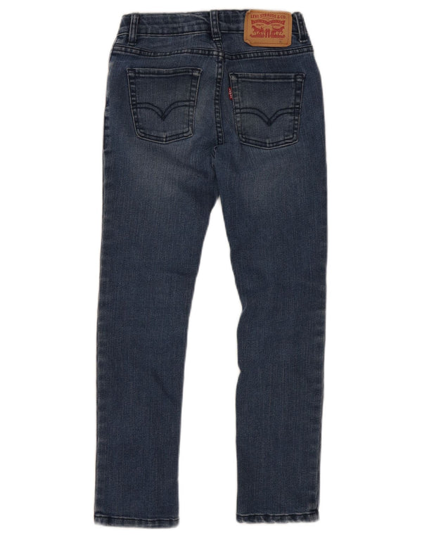 LEVI'S Mädchen 510 Skinny Jeans 7–8 Jahre W25 L22 Blaue Baumwolle