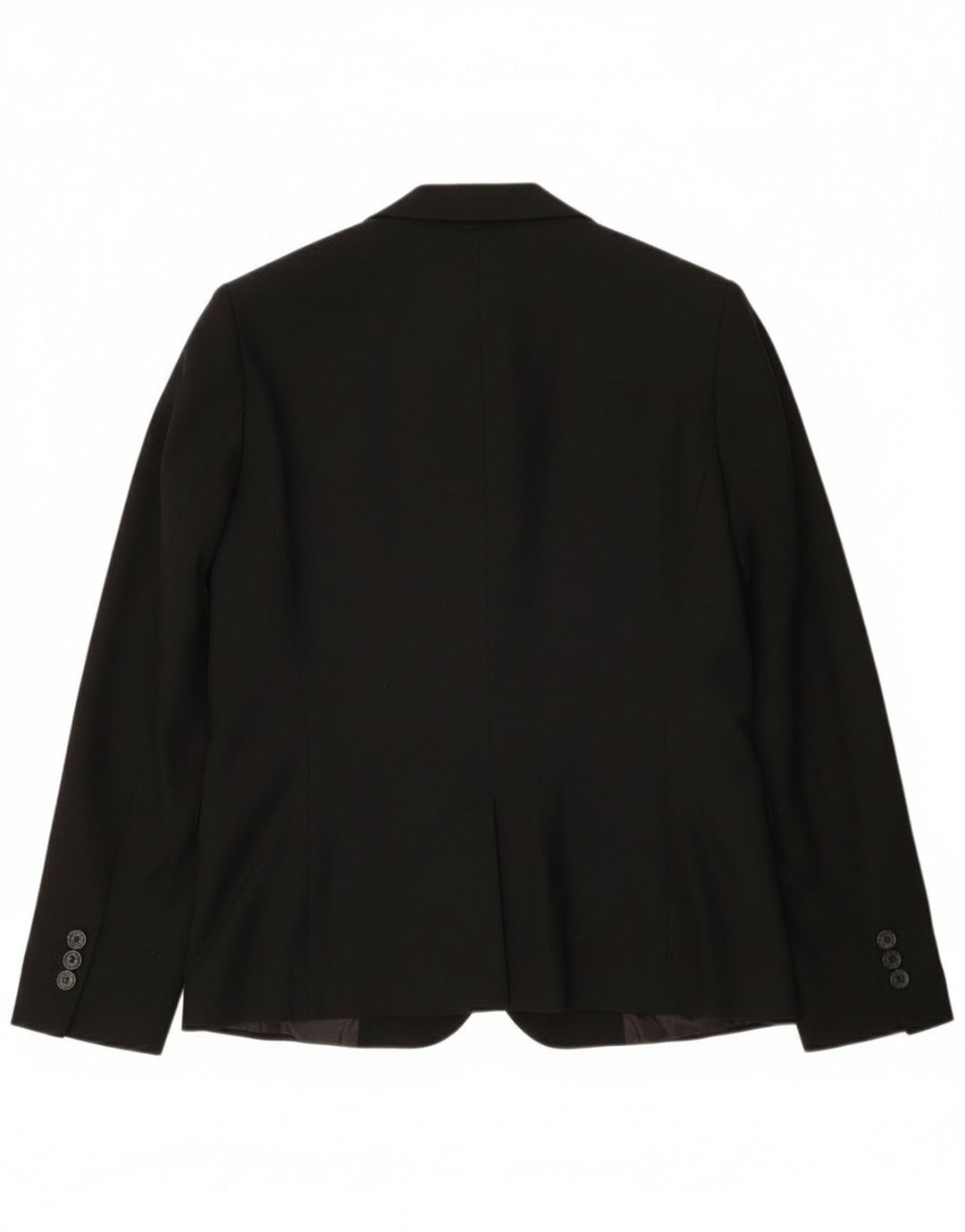 Zara Damen 1-Knopf-Blazerjacke EU 38 Small Schwarz Polyester