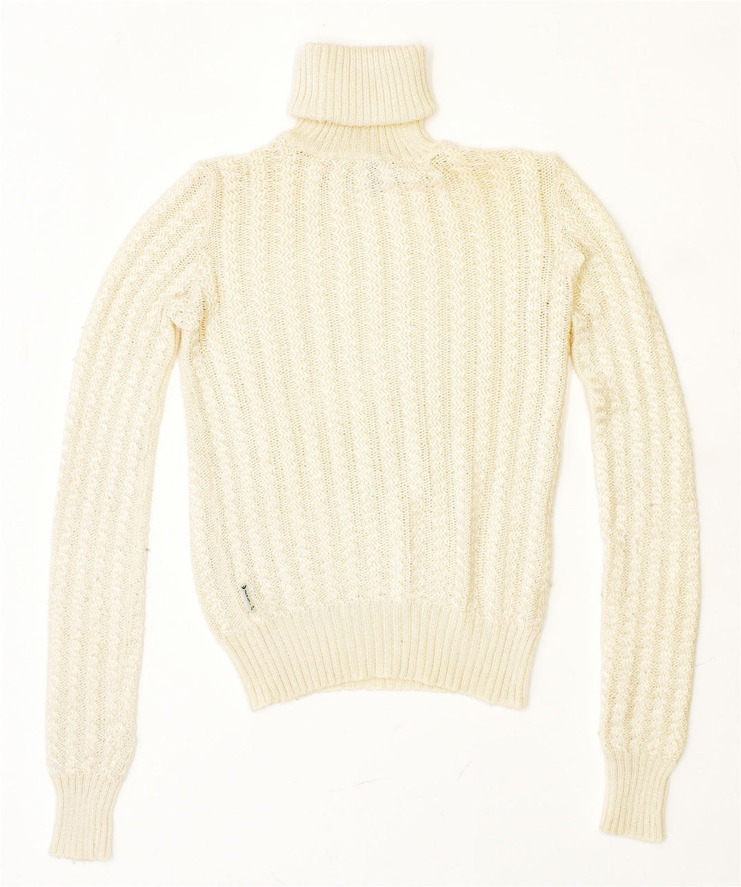 ARMANI JEANS Damen Rollkragenpullover Pullover EU 40 Medium Off White