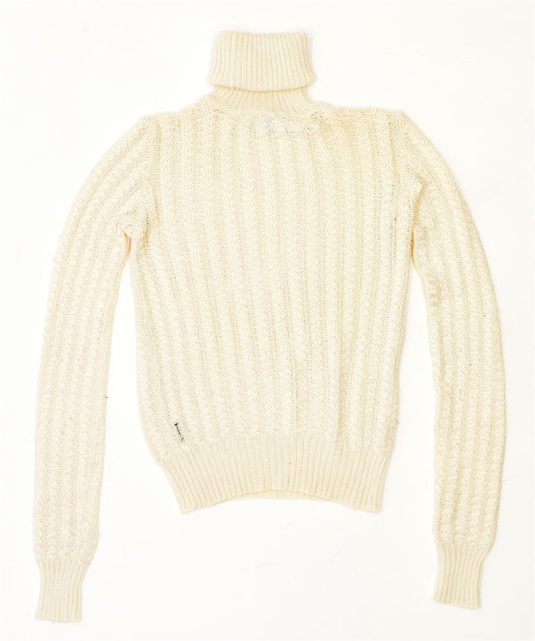ARMANI JEANS Damen Rollkragenpullover Pullover EU 40 Medium Off White