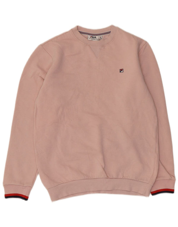 Fila Damen Übergroßer Sweatshirt-Pullover UK 2 2XS Rosa Baumwolle