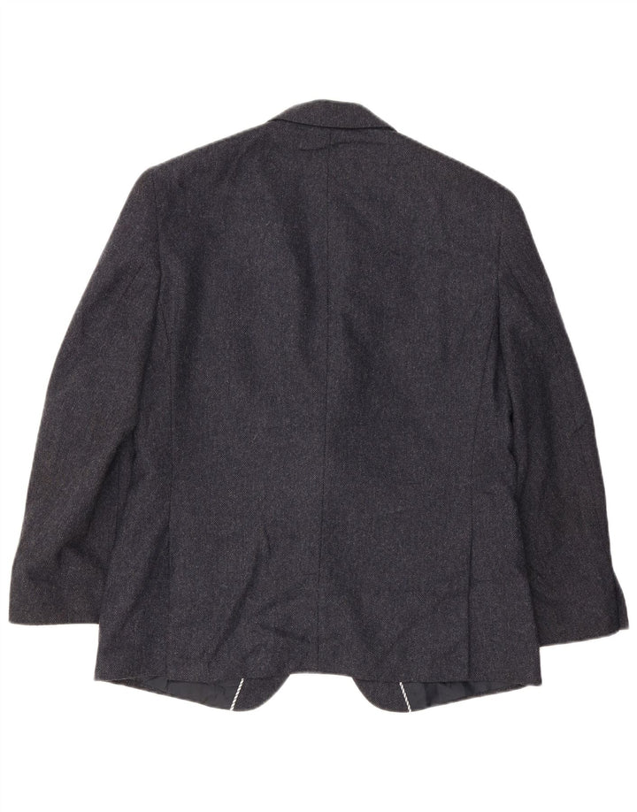 Marks & Spencer Herren-Blazer mit 2 Knöpfen, UK 40, mittelmarineblaue Wolle