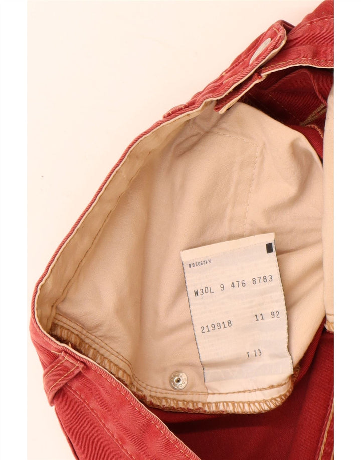 LEVI'S Herren 476 Jeansshorts W30 mittelrote Baumwolle