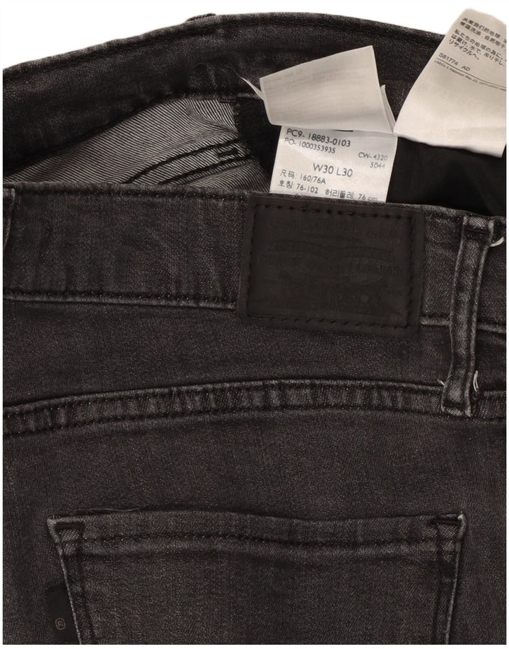 Levi's Damen 724 High Rise Straight Jeans W30 L30 Grau