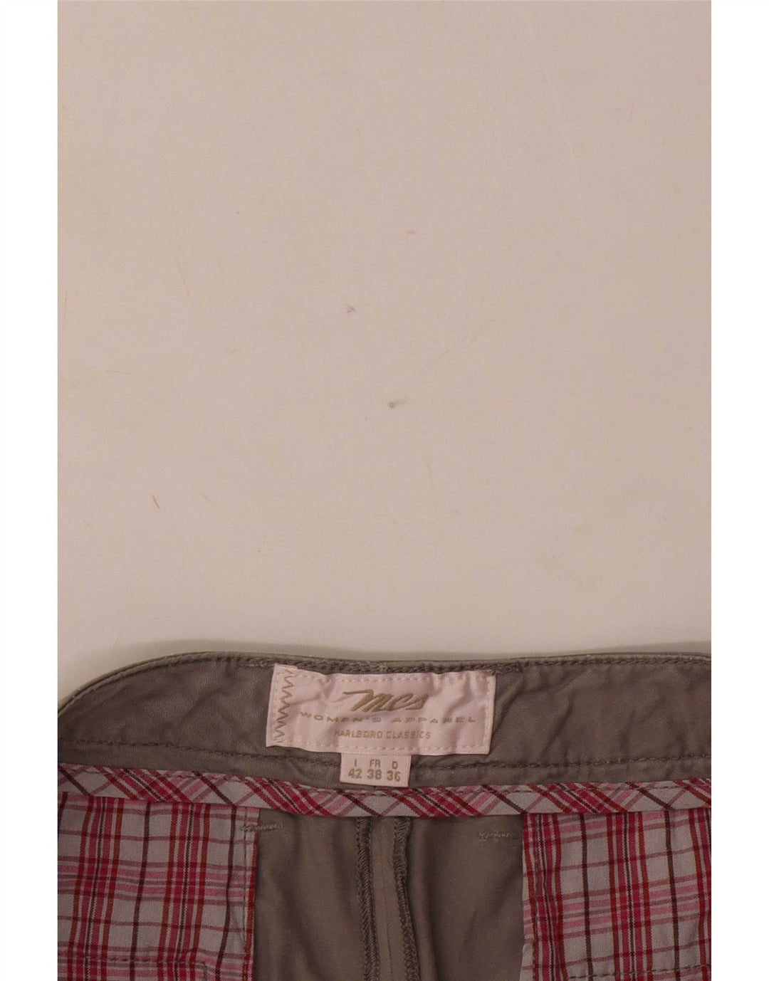 Marlboro Classics Damen Pegged Chino Shorts IT 42 Medium W34 Grau