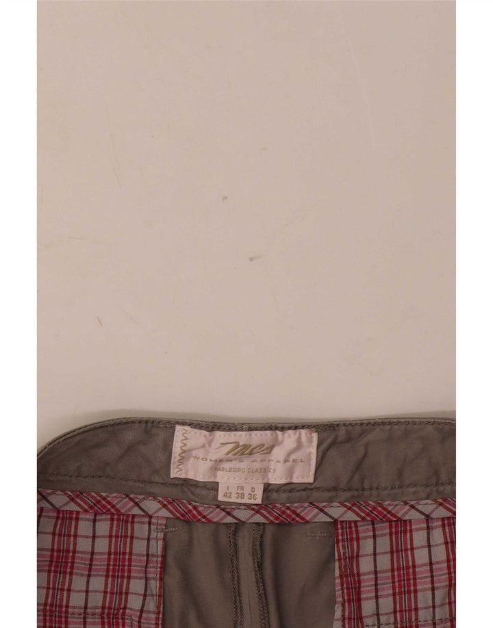 Marlboro Classics Damen Pegged Chino Shorts IT 42 Medium W34 Grau