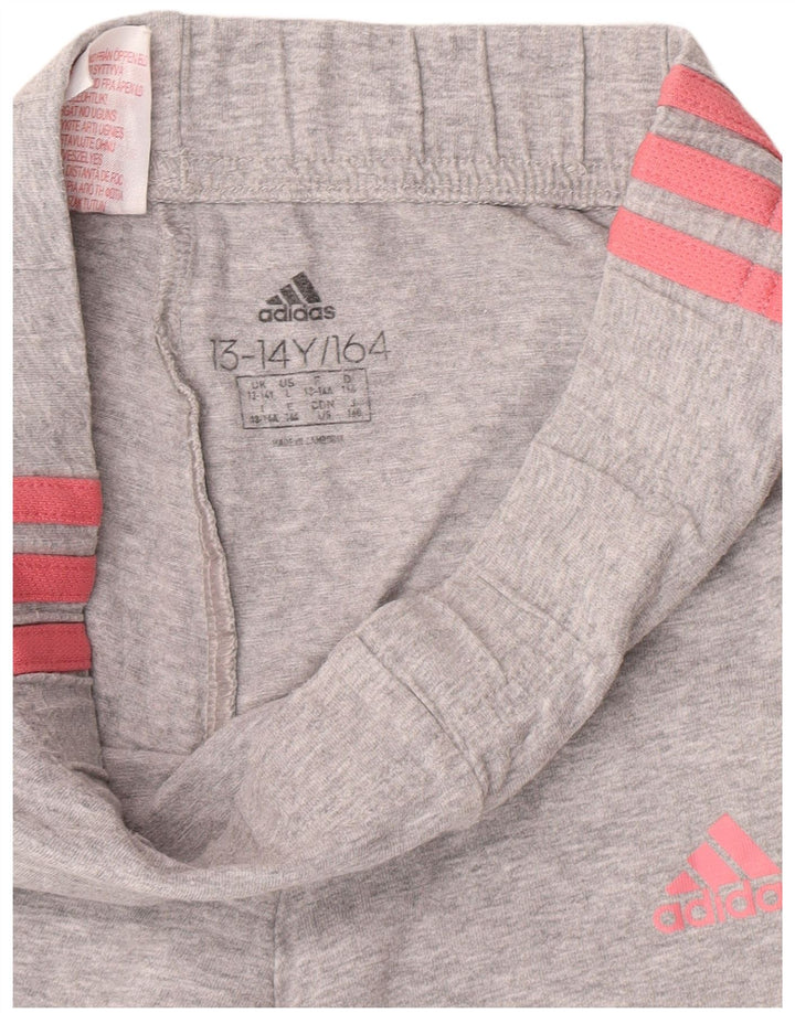 Adidas Mädchen Leggings 13-14 Jahre Grau