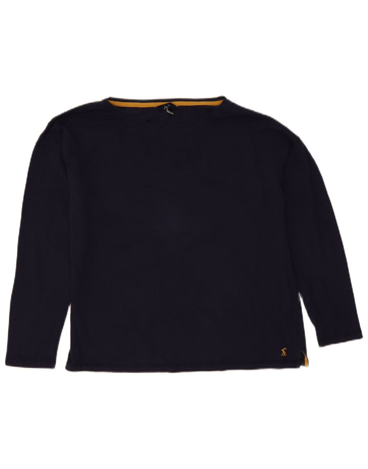 Joules Damen-Oversize-Oberteil, langärmlig, UK 10, Größe S, Marineblau, Baumwolle