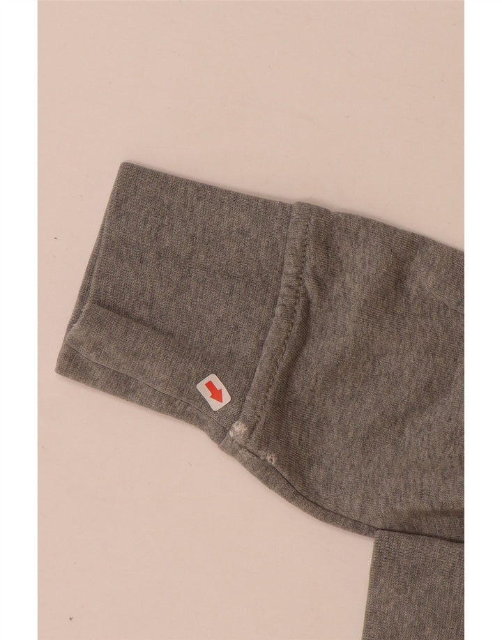 Tommy Hilfiger Herren-Sweatshirt-Pullover, klein, grau gefleckte Baumwolle