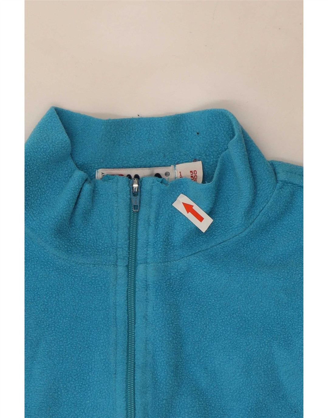 Fila Herren-Fleecepullover mit Reißverschluss am Hals IT 50 Mittelblau