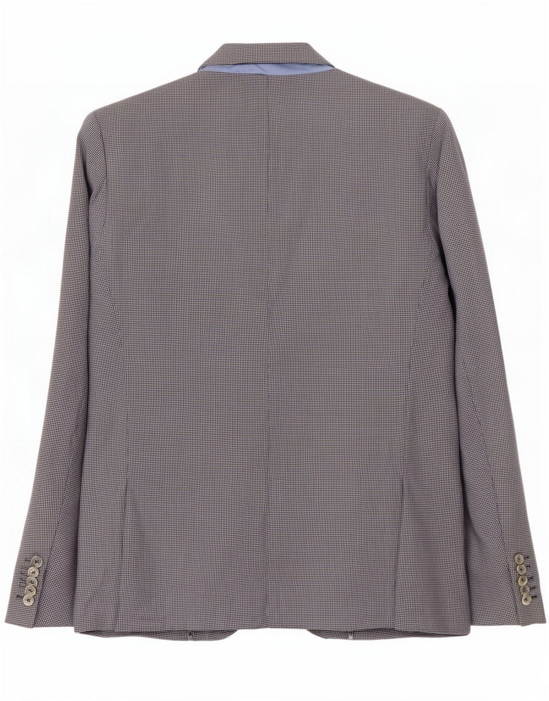 Zara Herren-Blazer mit 2 Knöpfen, Gr. 40, groß, graue Baumwolle mit Hahnentrittmuster