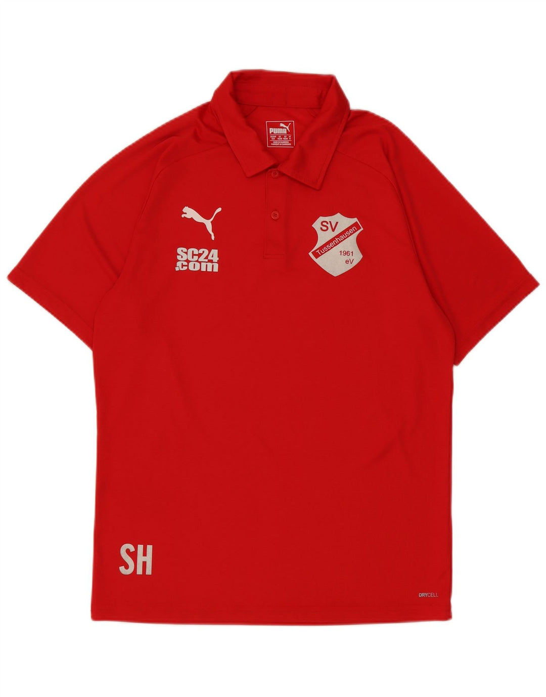 Puma Herren Poloshirt mit Grafik, mittelrot