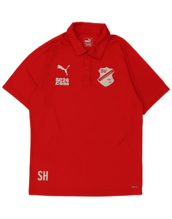 Puma Herren Poloshirt mit Grafik, mittelrot