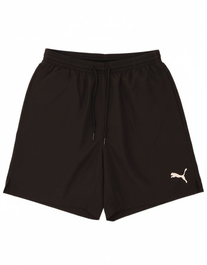 PUMA Mens Sport Shorts Large Black Polyester Vintage Puma and Second-Hand Puma from Messina Hembry 