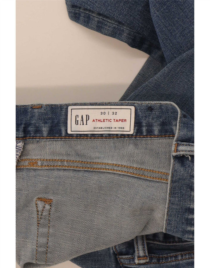 Gap Herren Tapered Jeans W30 L32 Blaue Baumwolle