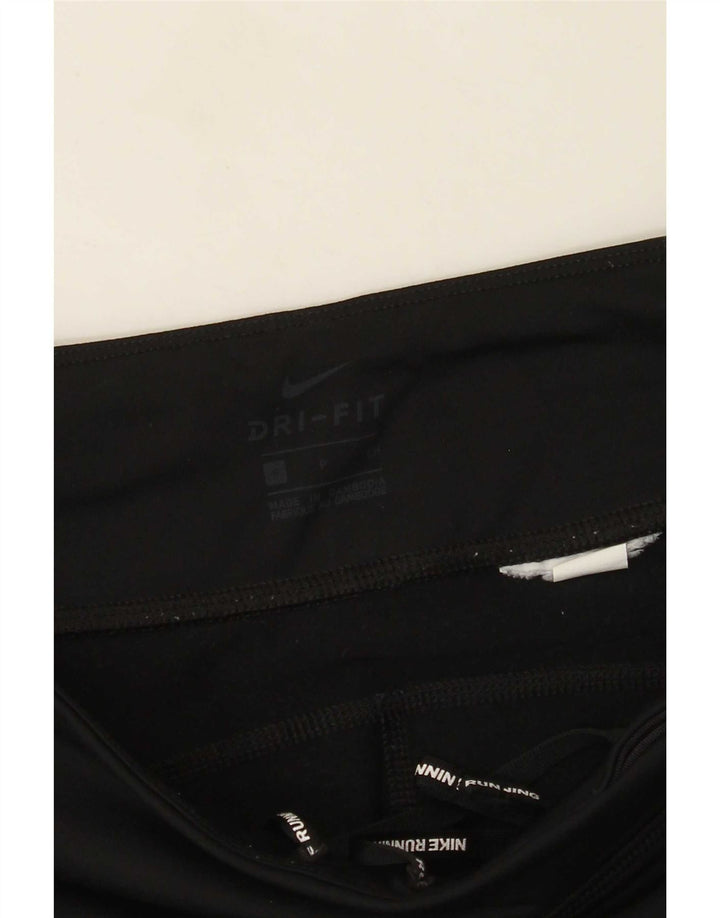 Nike Damen Dri Fit Leggings UK 10 Small Schwarz