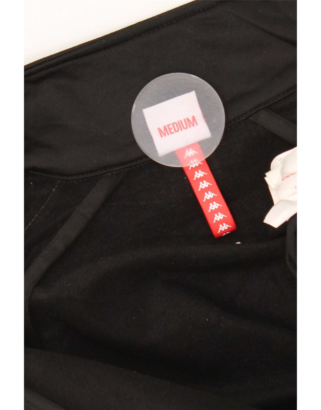 Kappa Herren-Trainingsanzugoberteil mit Grafik, Mittelschwarzes Farbblock-Polyester