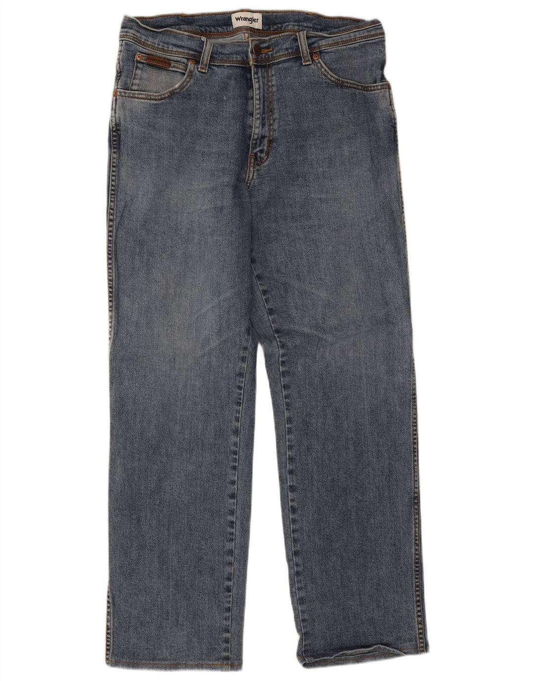 Wrangler Herren Texas Straight Jeans W34 L29 Blaue Baumwolle