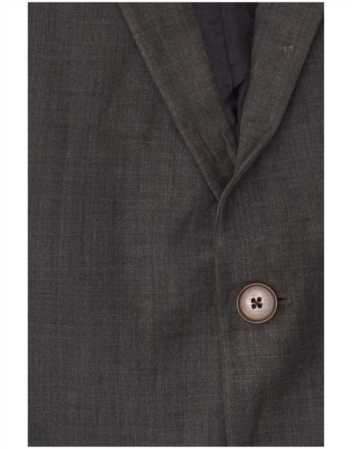 Ted Baker Herren-Blazer mit 2 Knöpfen, schmale Passform, UK 44, 2XL, graue Wolle