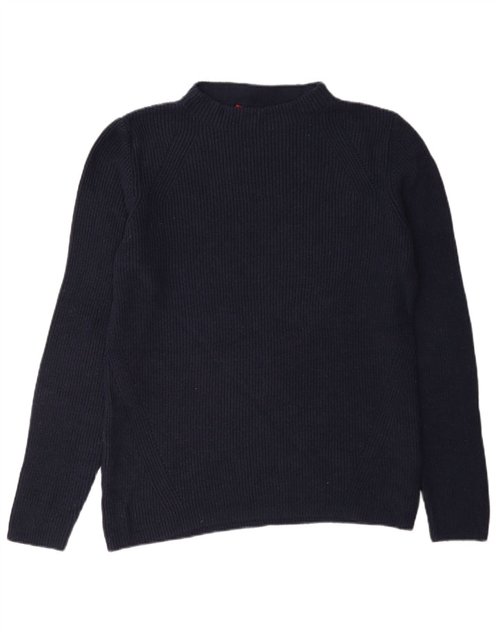 S.Oliver Damen Rollkragenpullover Pullover EU 40 Mittelmarineblaue Viskose