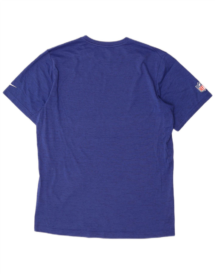 NIKE Herren-T-Shirt mit Grafik, mittelblaues Polyester