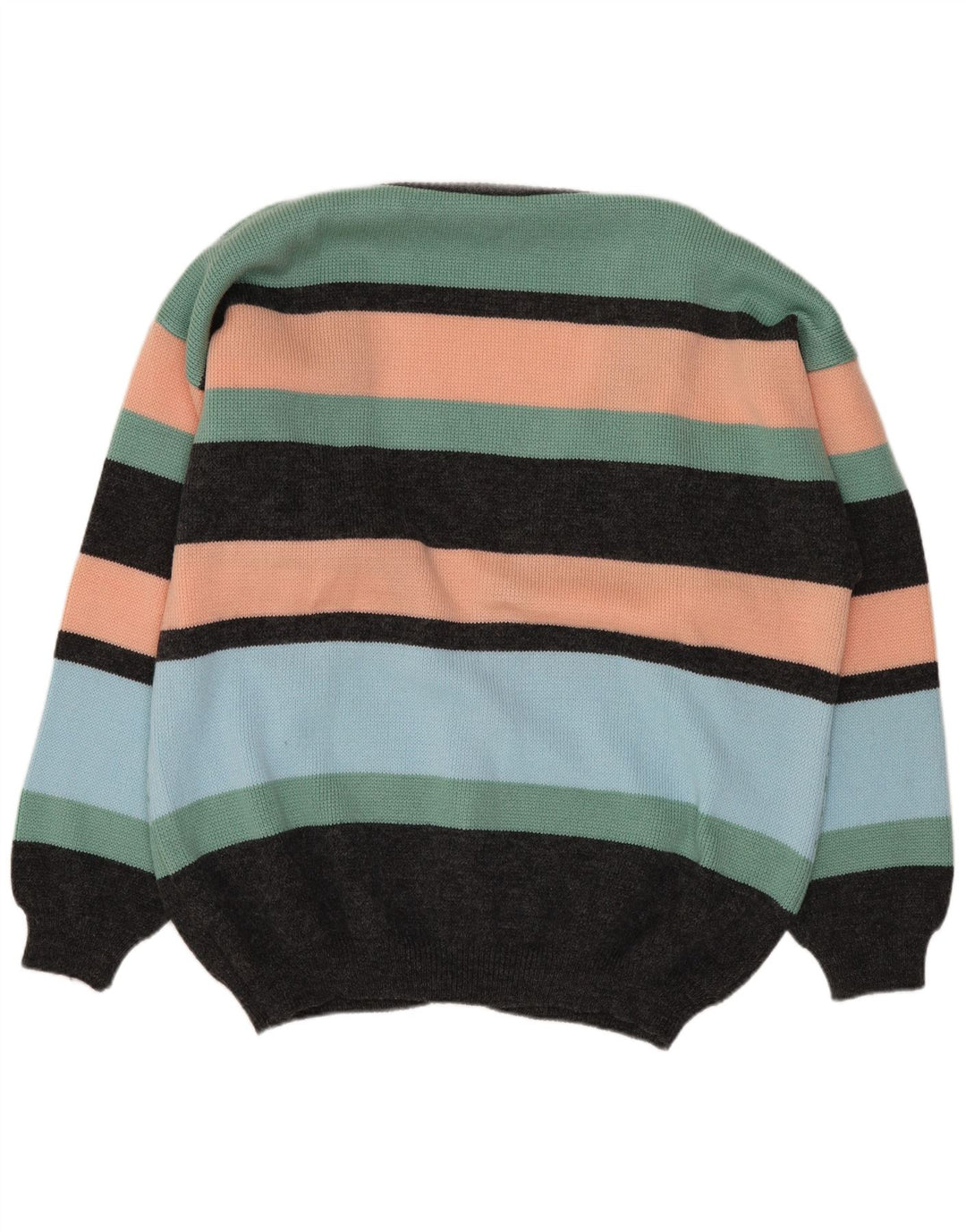 VINTAGE Herren-Cardigan-Pullover, Größe 52/54, groß, mehrfarbig, Fair Isle