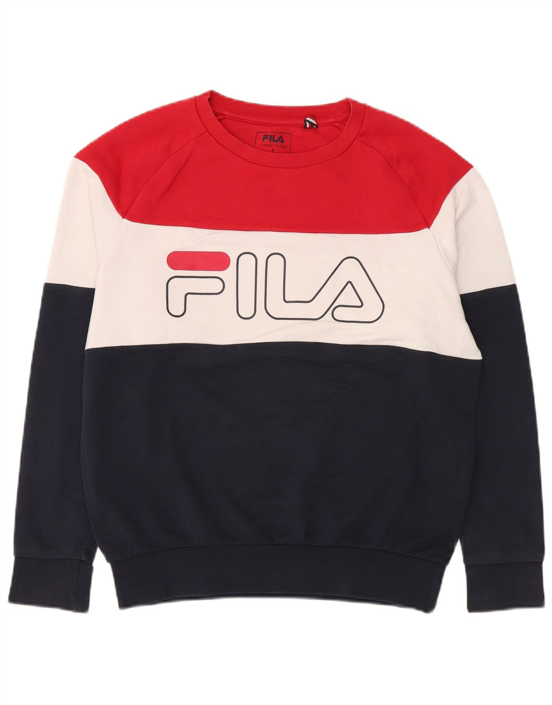 FILA Herren-Sweatshirt mit Grafik, klein, mehrfarbig, Farbblock