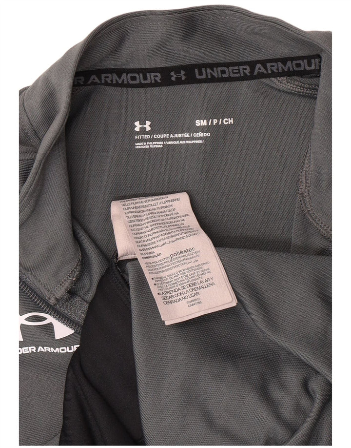 UNDER ARMOUR Damen-Trainingsanzug-Oberteiljacke UK 10 Small Grau Polyester