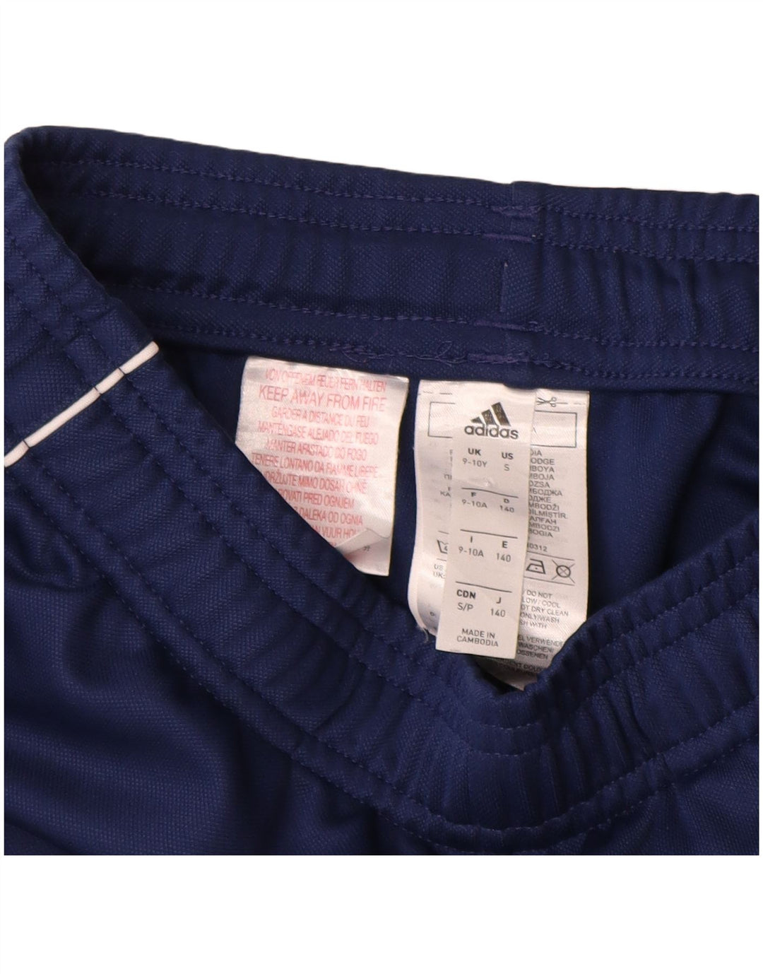 Adidas Aeroready-Trainingshose für Jungen, 9–10 Jahre, marineblaues Polyester
