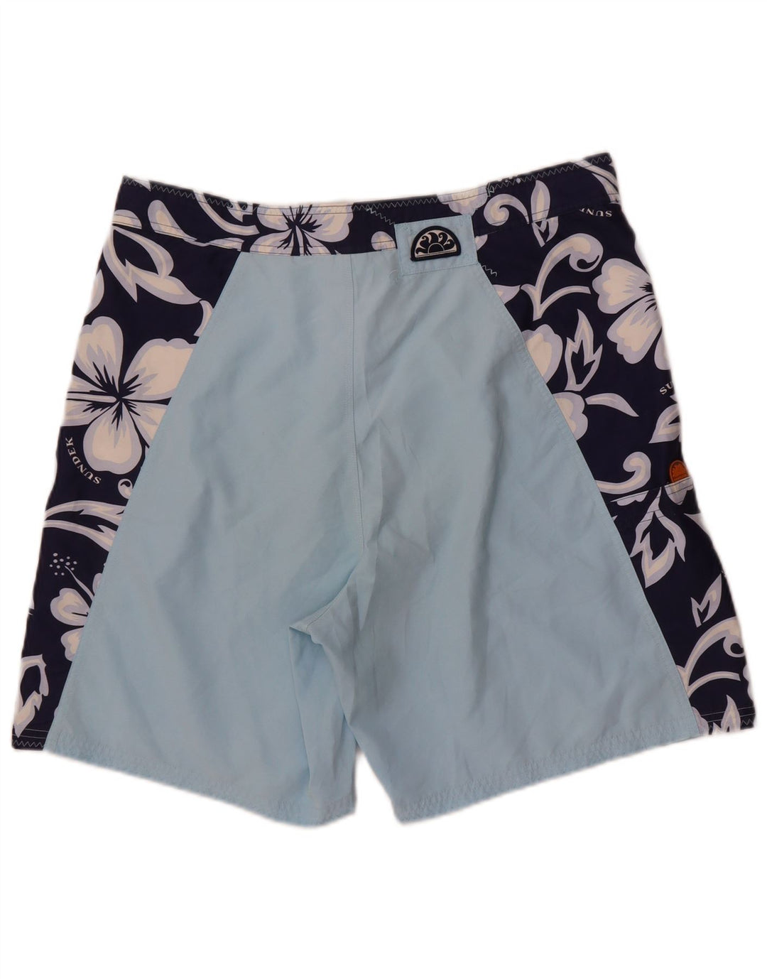 Sundek Herren-Badeshorts XL, blau geblümt, Polyester