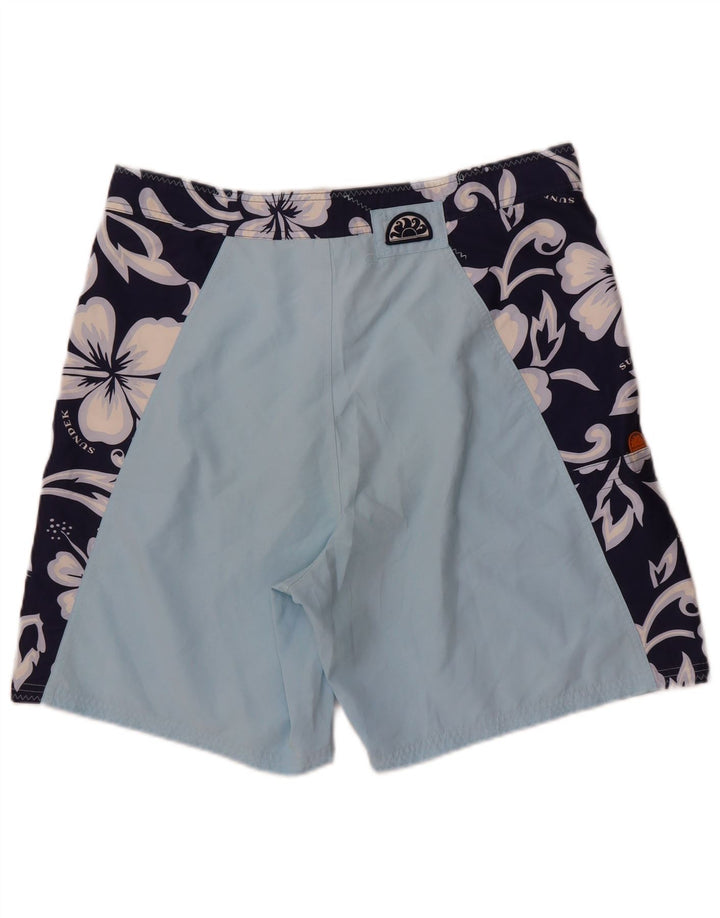 Sundek Herren-Badeshorts XL, blau geblümt, Polyester