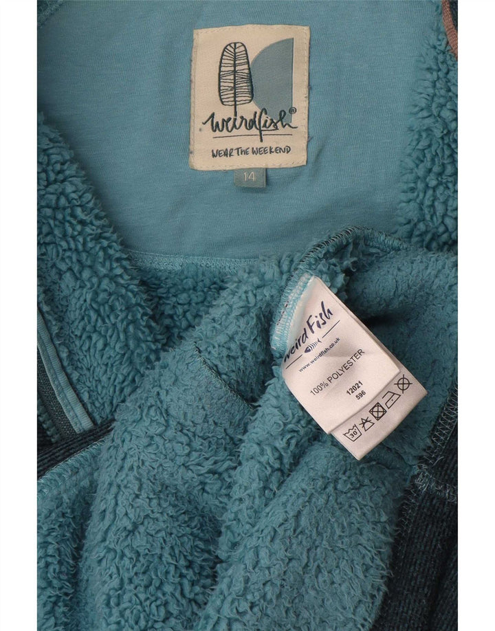 Weird Fish Damen-Trainingsanzug, Oberteil, Jacke, UK 14, groß, blau, Polyester