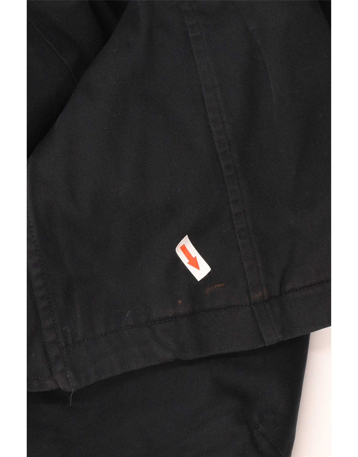 Reiss Herren Militärjacke UK 36 Small Schwarz Baumwolle