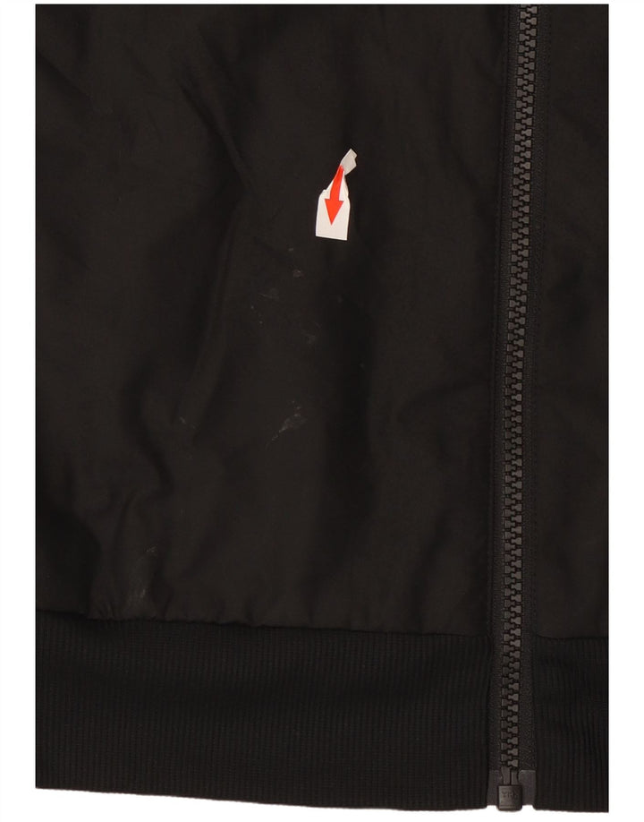 Adidas Herren-Trainingsanzug-Top-Jacke aus mittelschwarzem Polyester