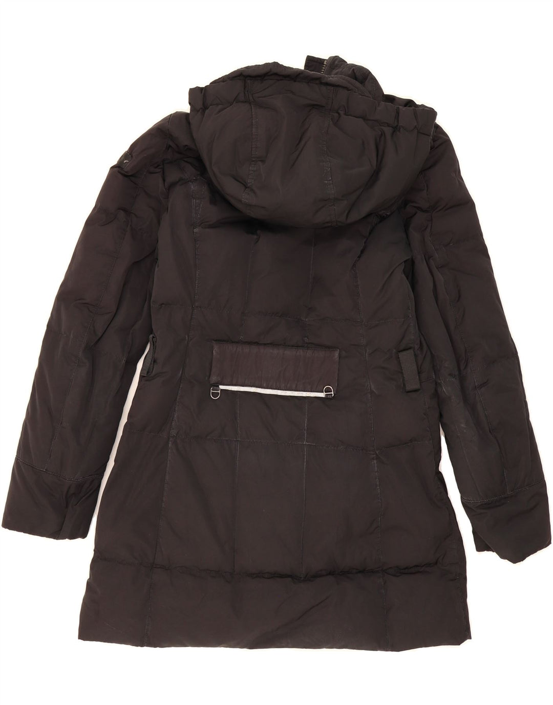 PEUTEREY Womens Hooded Padded Coat UK 22 3XL Black Polyamide Vintage PEUTEREY and Second-Hand PEUTEREY from Messina Hembry 