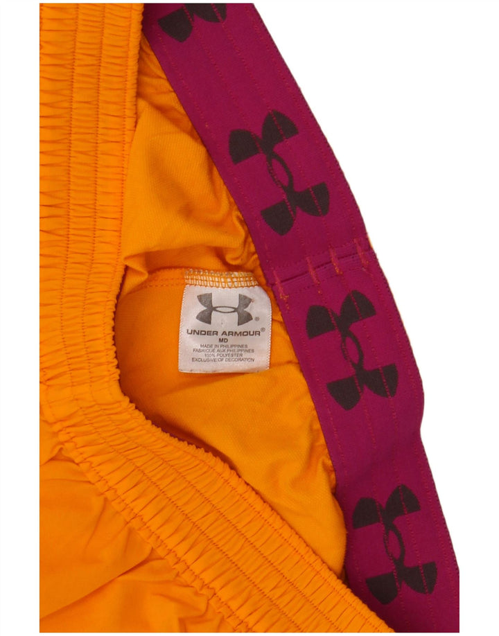 Under Armour Damen Sportshorts UK 12 Mittelorange Polyester