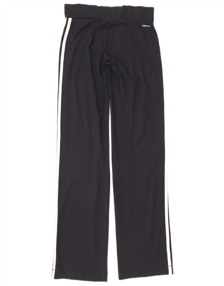 Adidas Damen Climalite Trainingshose UK 8 Small Schwarz Polyester