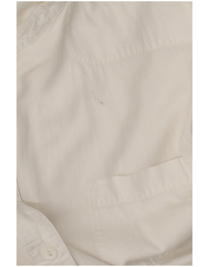 French Connection Damen-Hemdkleid, Größe 44, Weiß, Lyocell
