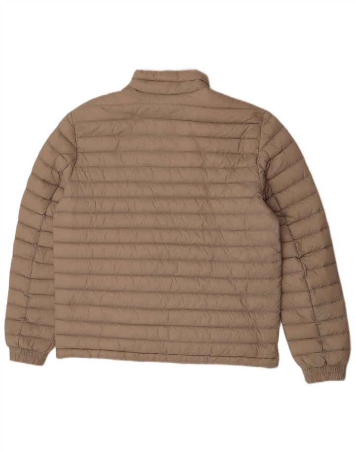 Tommy Hilfiger Herren Wattierte Jacke UK 40 Large Beige Polyamid