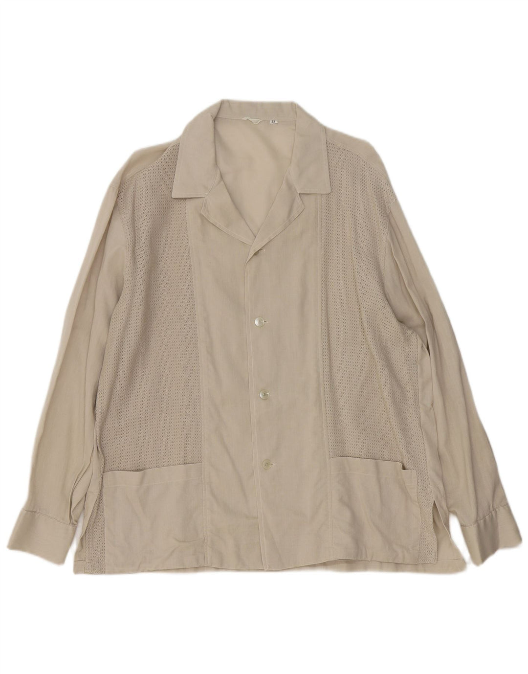 Vintage Herren Overshirt Hemd IT 54 XL Grün