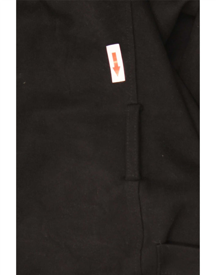 Zara Damen offener übergroßer Mantel UK 10 Small Schwarz Polyester Klassisch