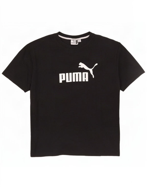 Puma Herren Grafik T-Shirt Top XL Schwarz Baumwolle