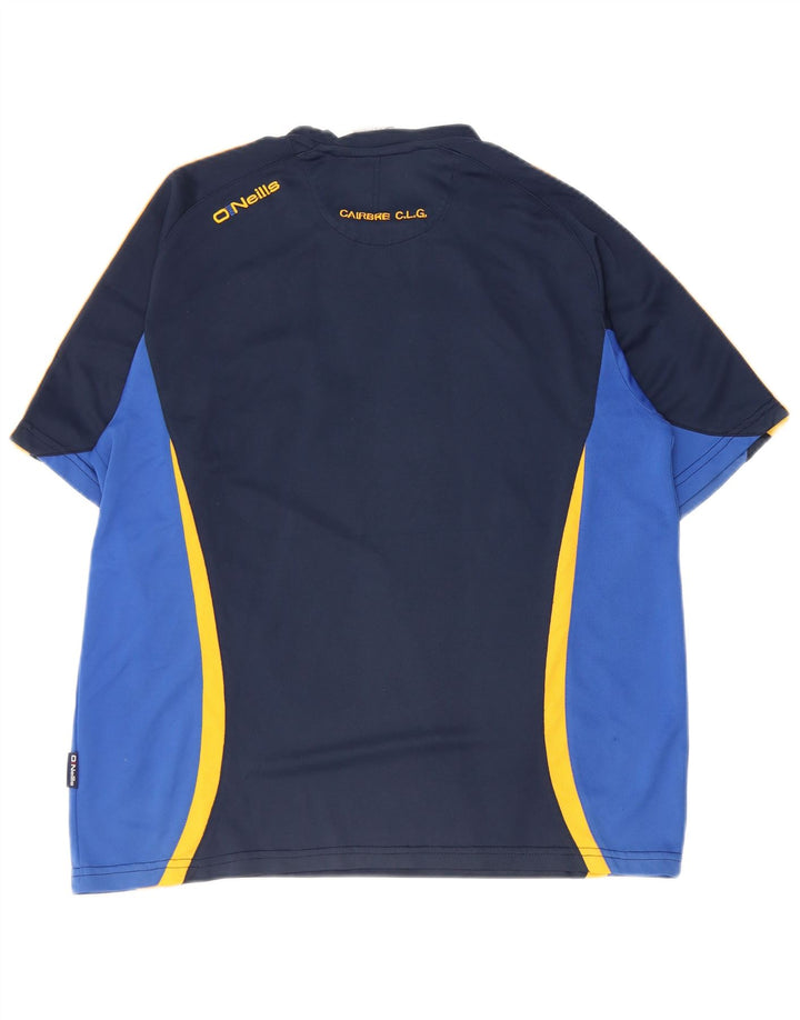 O'Neills Herren-T-Shirt mit Grafik, Mittelgroßes marineblaues Colourblock-Polyester