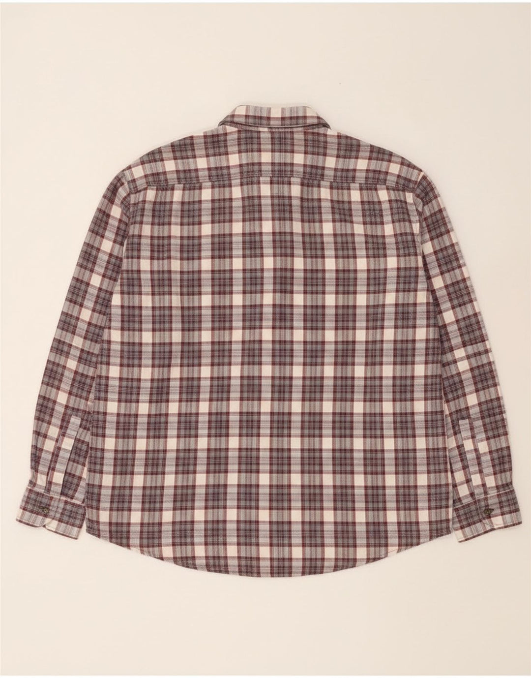 European Project Herren-Flanellhemd XL, grau kariert, Baumwolle